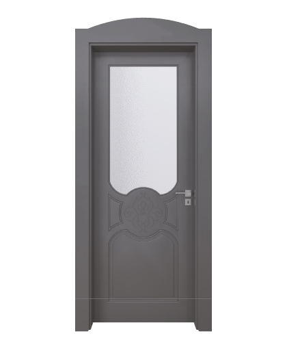 BY-155 Porte intérieure Laqué Vitrée